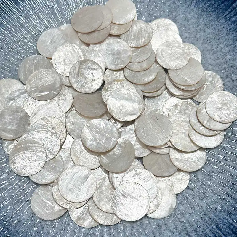 

10pcs round Mother of Pearl Mosaic Tiles Natural Shell Mosaic Pieces for Home Decoration Crafts materials hobbies 917