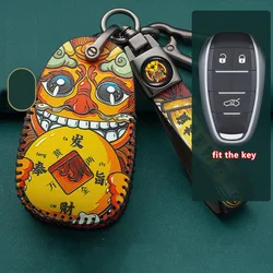 Leather Car Key Case for Alfa Romeo Giulia Stelvio Giulietta 156 159 GTO GTA Mito Brera Keychain Remote Cover Buckle Accessories