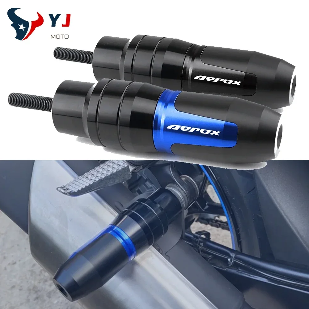 For Yamaha Aerox 155 2017-2022 NVX FORCE Motorcycle Aluminum Falling Protection Exhaust Slider Crash Pad Protector Accessories