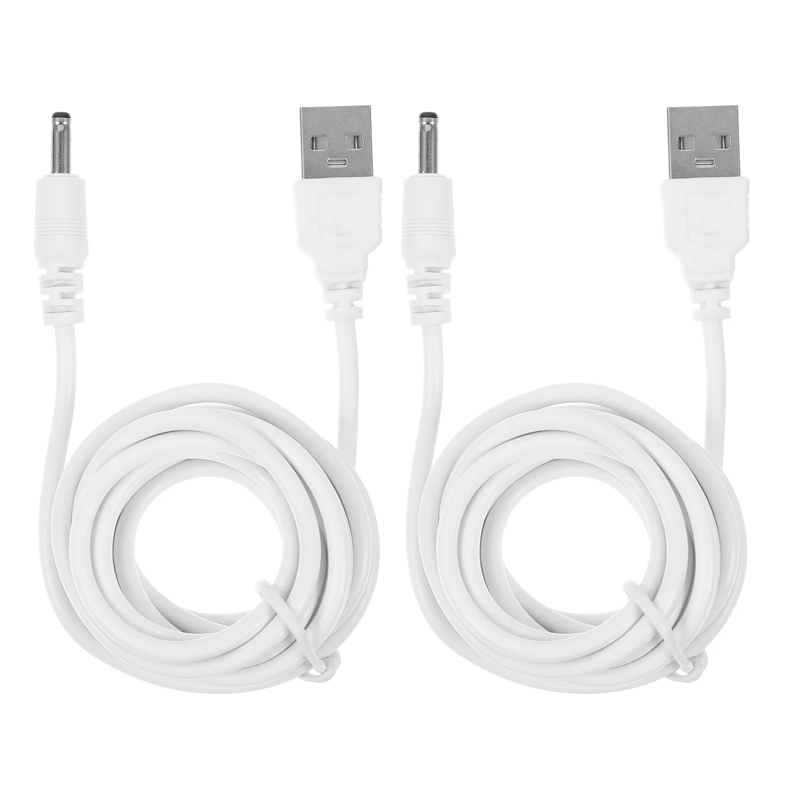 2 pces usb para dc cabo de carregamento 3.5x1.35mm substituição cabo de alimentação dc para tablet lâmpada ventilador dispositivo adaptador