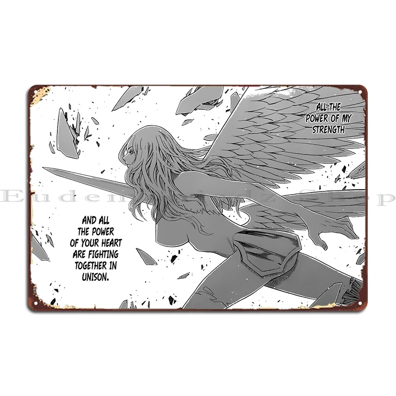 Claymore Teresa-placa de Metal con forma despertada, platos de fiesta, cine, clásico, crear fiesta, Club, cartel de estaño