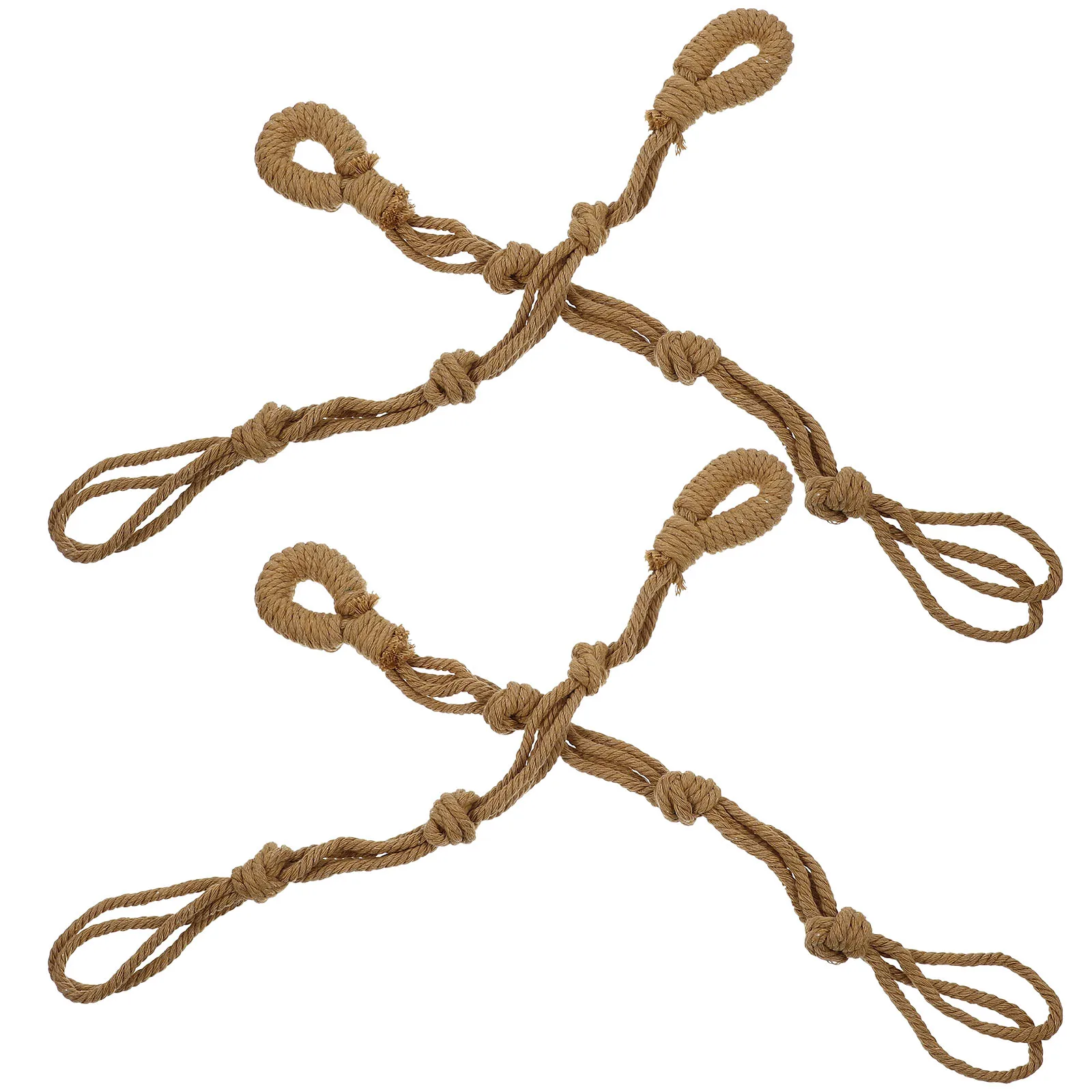 

4pcs Macrame Plant Hanger Cotton Rope Hanging Holders for Indoor Plants Strong Flowerpot Hangers Wear