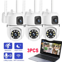 3PC/1PC 4MP IP Camera Dual Lens WiFi Indoor Security Protection Bluetooth Connection PTZ Cctv Video Surveillance Camera YI IOT