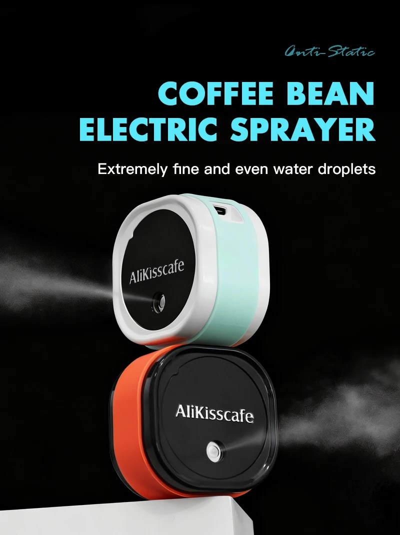 Kaffeebohnen-Sprüher Elektrischer Bohnen-Dosierbecher Sprühgerät Zerstäuber Antistatischer Mahlwerk-Sprüher Barista-Werkzeuge Espressomaschinen-Zubehör – Detail 1