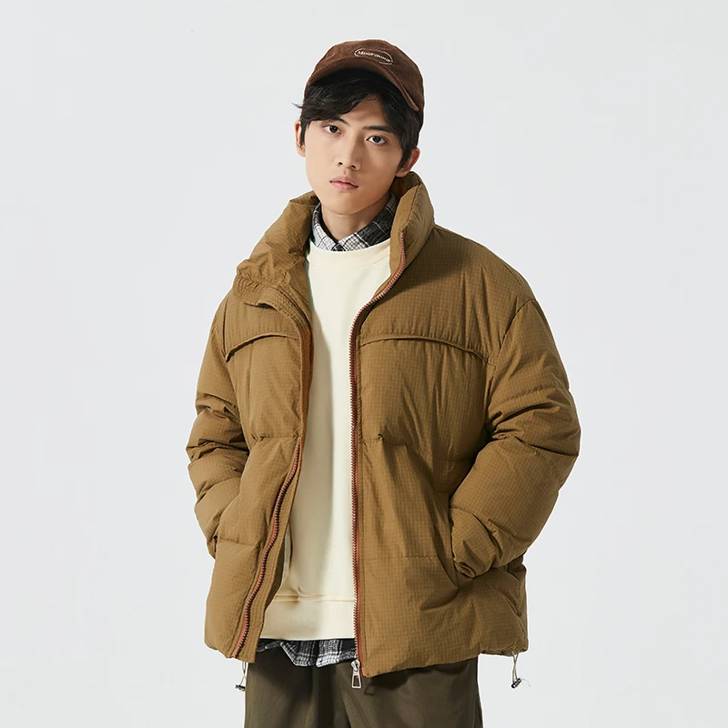 2023 casual stand collar coat solid color thick down jacket2023 casual stand collar coat solid color thick down jacket