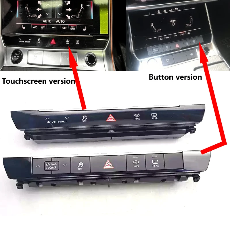 For Audi A6 A7 2019-2022 4K0925301B ESP Heated Windscreen Switch LCD Touch Control Panel Quick Response Car push button switch