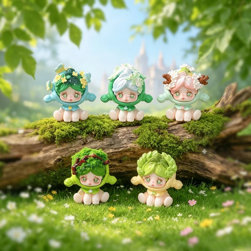 Nuonuo Forest Whisper Serie Bohnenfiguren, DIY-Dekorationszubehör, Exquisite Mini-Ornamente für Auto und Schreibtisch, Geschenkidee – Detail 2