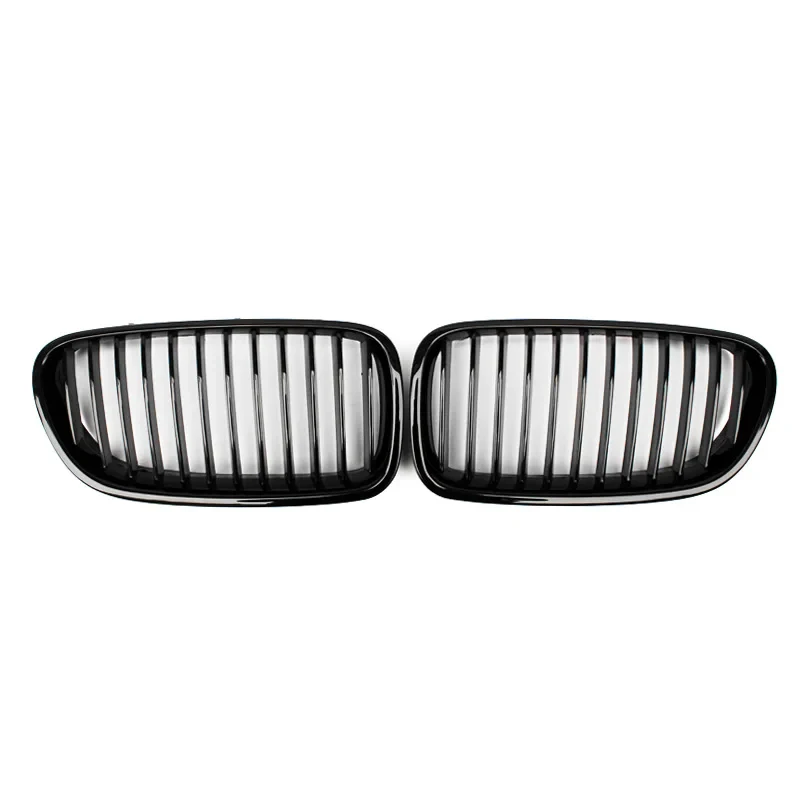 

High Quality F10 Glossy Black Auto Car Grill Fit for BMW 5 Series F10 F11 F18 2010-2017 Single-Line Front Bumper Grille