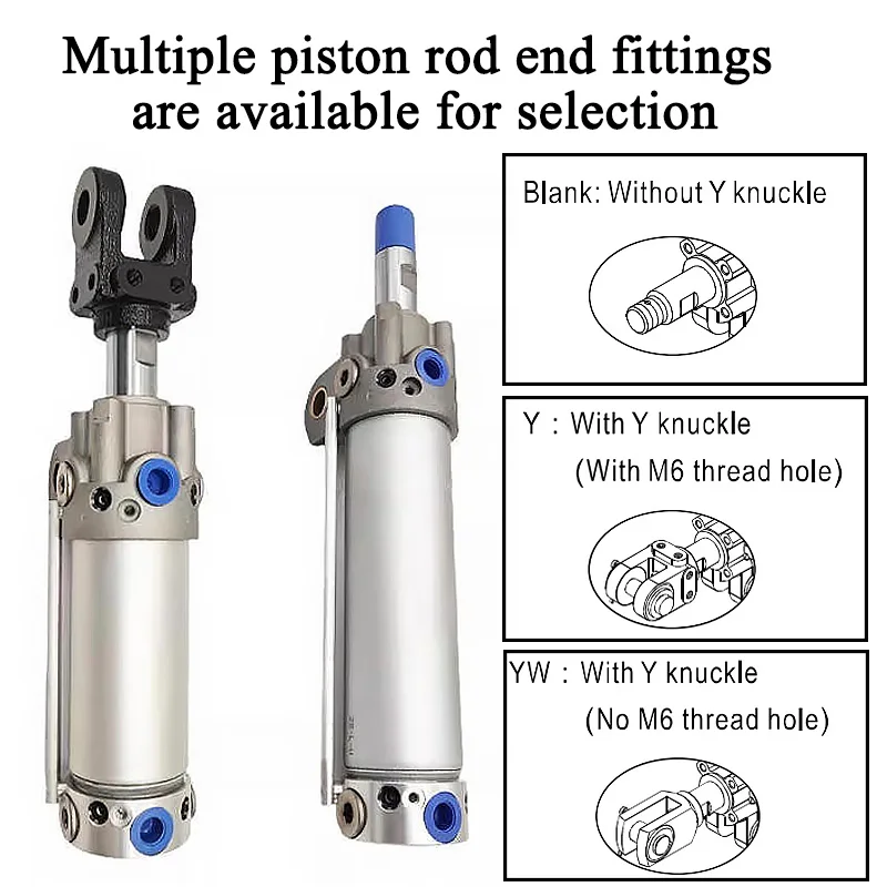AirTAC MCK Series Stainless Steel Dust Ring Welding Clamping Air Cylinder MCKA/MCKB40/50/63/MCK80 Stroke 50 75 100 125 150mm-S-Y