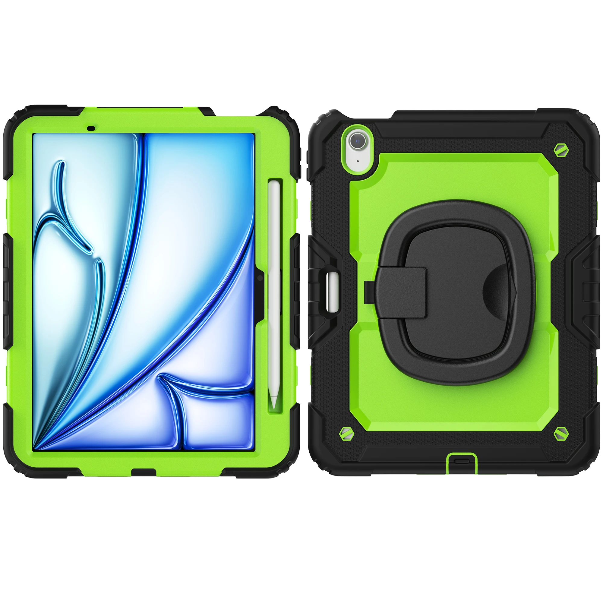 

Handle Grip Case Universal For iPad Air 11 2025 2024 A3266 A3267 A3270 A2902 A2903 A2904 360 Rotating Stand Cover Shoulder Strap