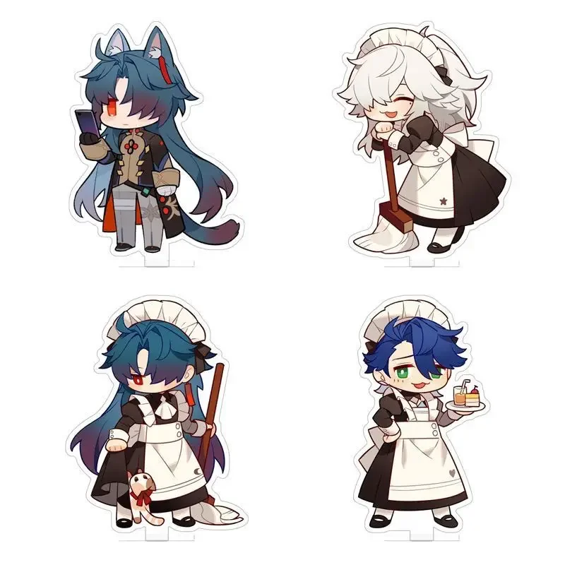 

Jing Yuan Blade Acrylic Stand maid Model Women Honkai Star Rail Plate Desk Decor Creative Keychain Ornamen Cosplay Kids Gift