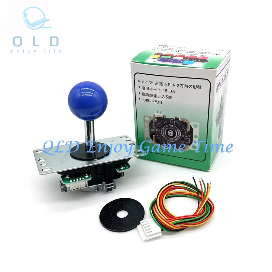 Genuine Joystick Rocker Coin Pusher, Sanwa JLX2-TP-8YT, 5Pin, Video Games, Arcade Machine, Neo Geo Zero Delay Fistfight, New