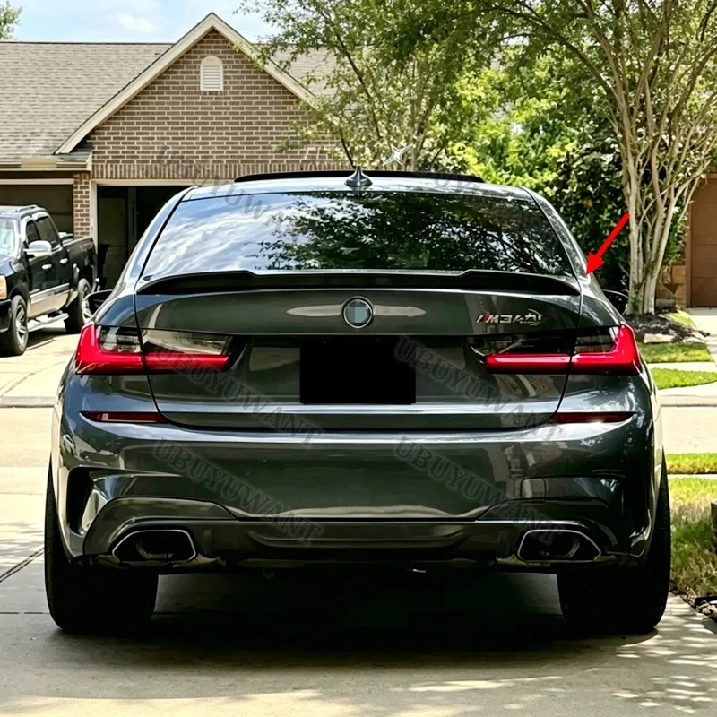 For BMW 3 Series G20 G28&M3 G80 CS Style 2018-2026 High Quality Carbon Fiber Rear Lip Spoiler Trunk Boot Wing 1Pcs Car Styling