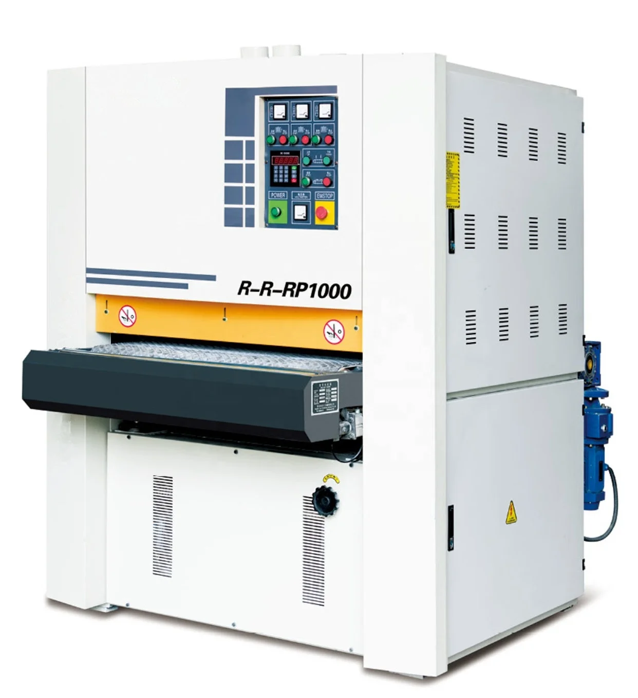 1300mm High Stability Woodworking Wood Three Heads Wide Belt Brush Thickness Polishing Drum Sander Sanding Machine Tool CE