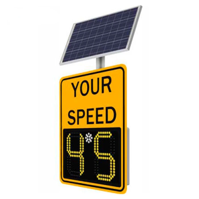 Led display  check speed limit sign Solar Variable speed feedback warning signs