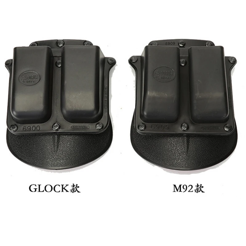 

Tactical Gear Mag Pouch 6900 Fit For Glock Paddle Style Molle Double Magazine Pouch 6909 For M92 Airsoft Case Waist Clip Holder