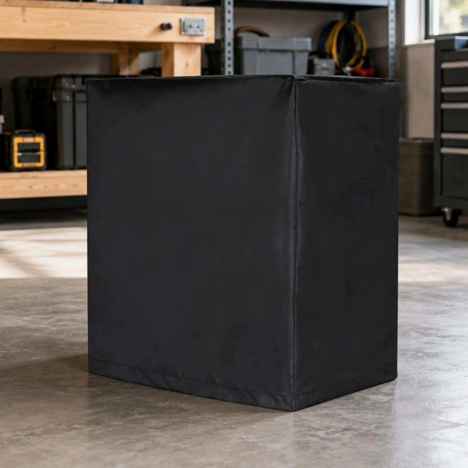 Portable Generator Cover 600D Oxford Cloth Generator Cover with Drawstring PVC-Coated for Patio, Camping, Backup Power Equipment