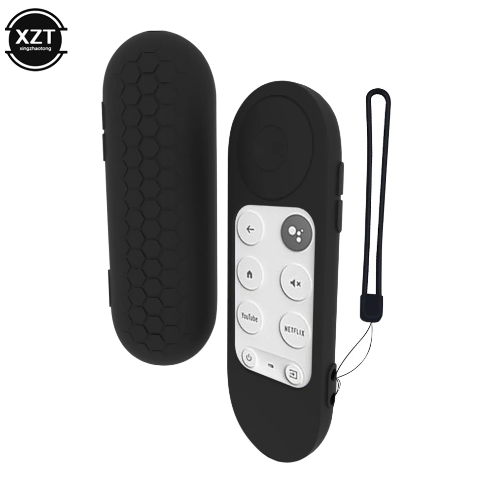 Silicone Protective Case For Chrome Cast 2020 Remote Control | Anti Slip Texture Smart TV Washable Shockproof Cover Sleeve