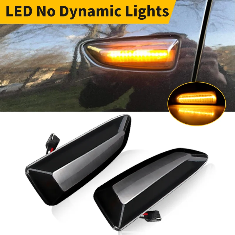 2Pcs OEM# 13193574 For Opel Astra J K Crossland Grandland X Insignia B 12V LED Dynamic Turn Signal Light Side Fender Marker Lamp