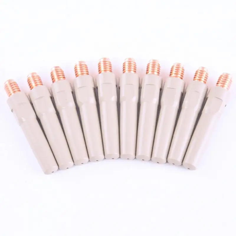 Welder Nozzle 10PCS Welding Torch Replacement Parts Tip Non-Stick Coating Welding Accessory For Slag Protection