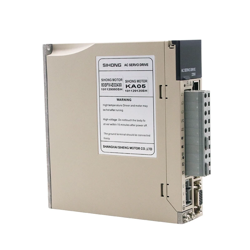 New Products CE Quality Siheng SHDJ Motor Factory  AC Servo Motor 80mm 1KW 220V 3.2nm  Driver With Absolute Encoder 17bit Motor