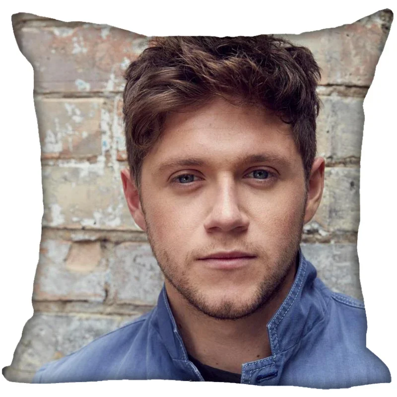 New Niall Horan Pillow Cover Bedroom Home Office Decorative Pillowcase Square Zipper Pillow Cases 45X45CM Satin Soft No Fade