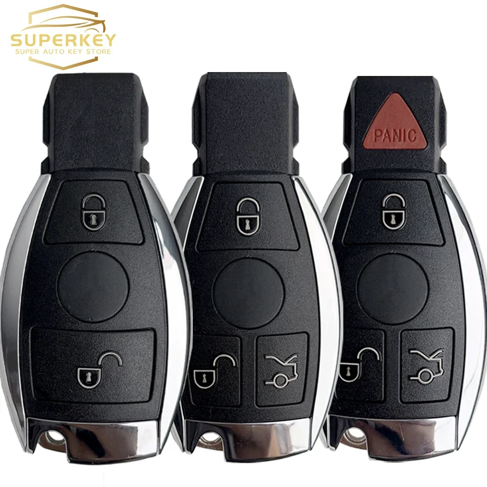 SUPERKEY 2/3/4 Buttons Smart Remote Car Key Shell For Mercedes Benz BGA NEC B C E R S CL GL SL CLK SLK W203 W211 W204 Fob Case