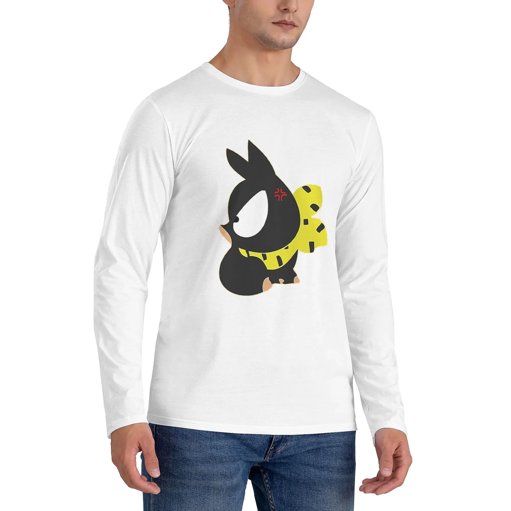 

P Chan Ranma Мужская футболка с длинными рукавами Дышащие футболки с круглым вырезом Весенние и осенние мужские топы