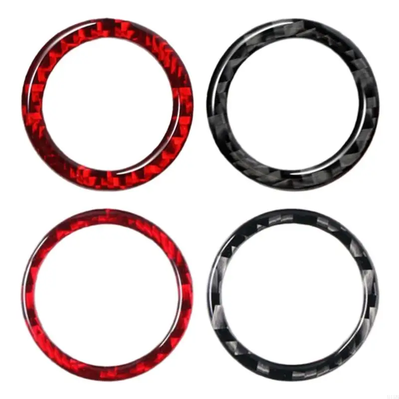 

2025 New Carbon Fiber Trunk Button Rings Racing Dynamic Lines Designs Car Interior Decoration Simple Installation for Auto