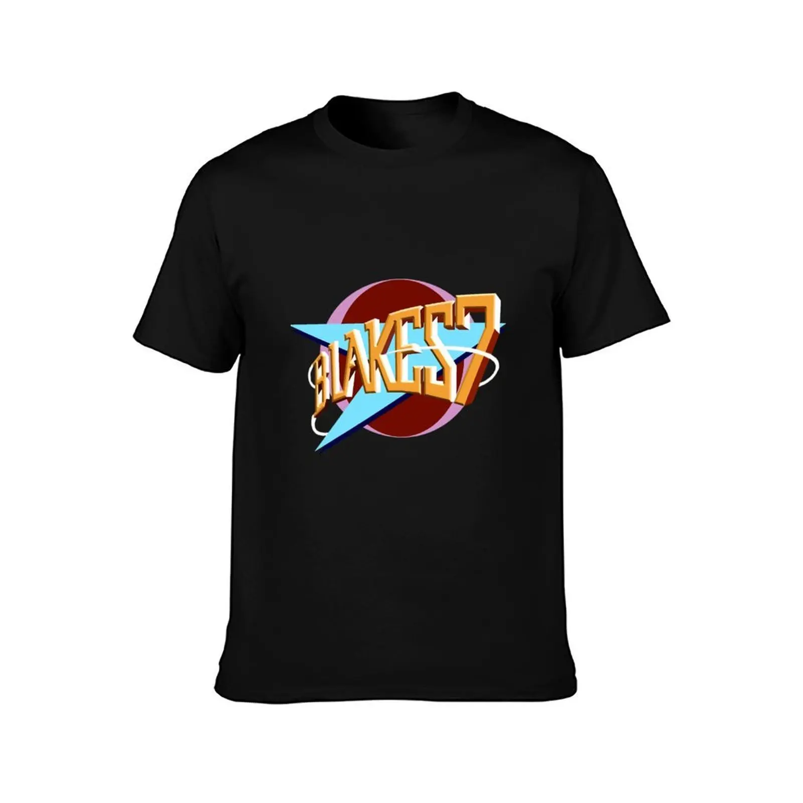 Blakes 7 Logo T-Shirt Basic Casual Wear Short Sleeve Top T-Shirt