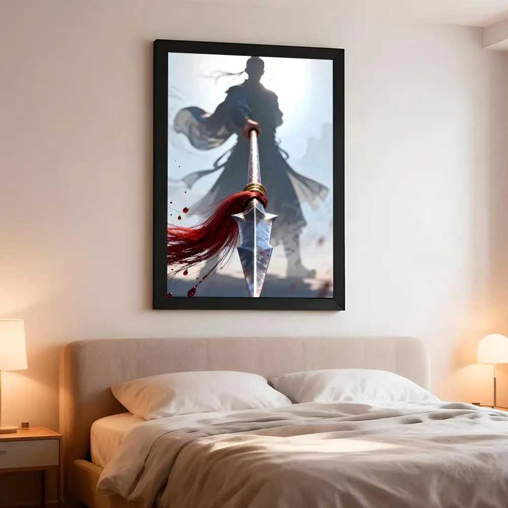 game hackandslash D-Dynasty Warriors Poster Artistic Instant Peel-Off Wall Decor Atmosphere Setter for Bedside & Shared Room