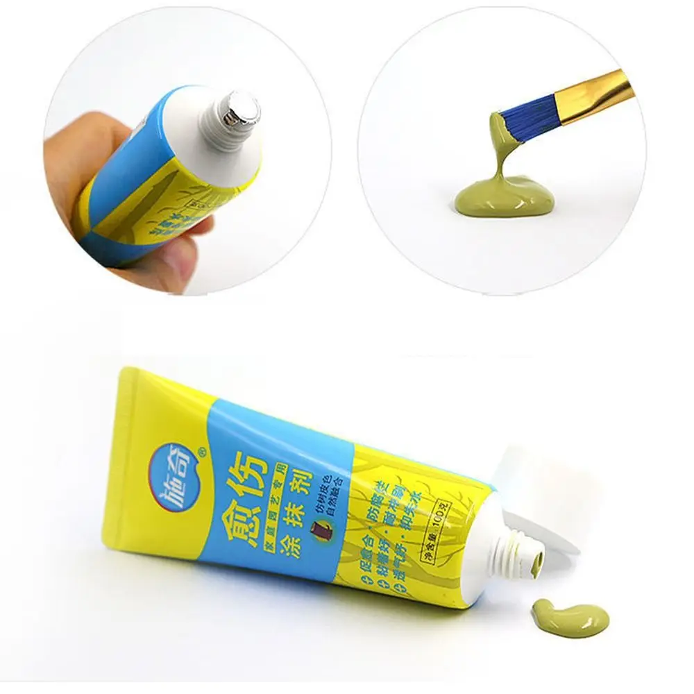 With Brush Bonsai Cut Tree Wound Smear Agent Pruning Compound Sealer Plant Restoring Regrowth Sealant Tree Wound Cut Paste