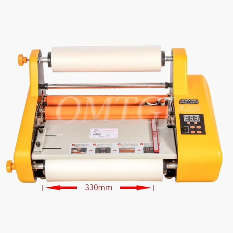 Cold & Hot Laminating Machine FM3510 A3 Photo Film Laminating Machine Cold Plastic Electric Sealing Machine Laminator