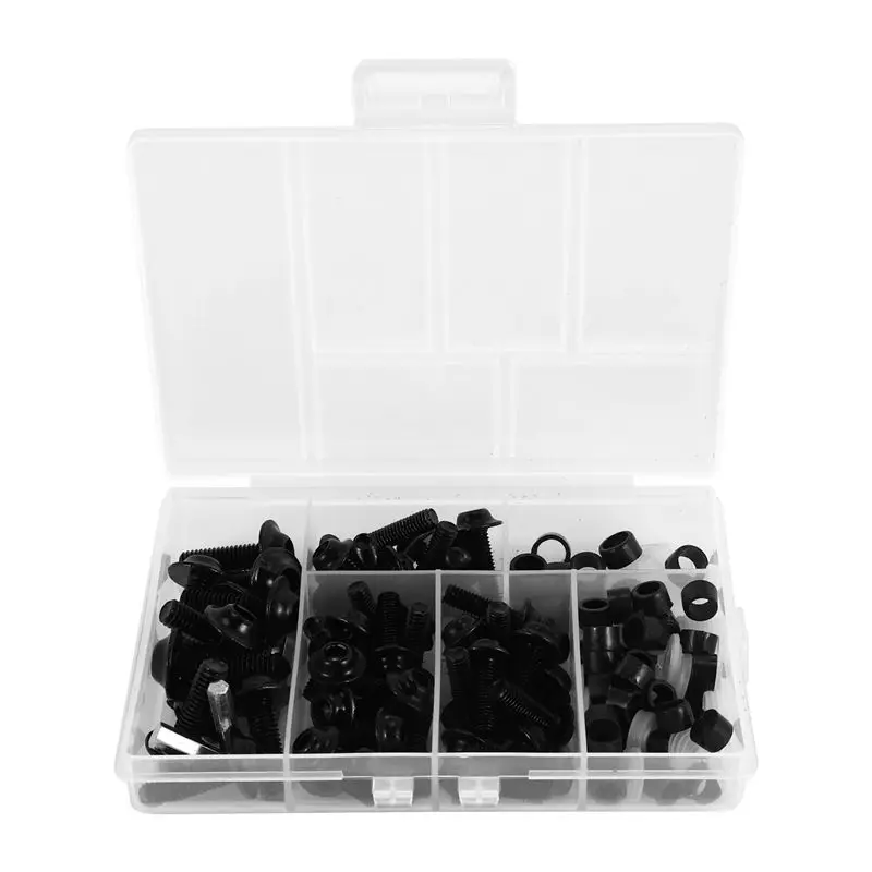 NEW HOT In Stock-158PCS Universal Motorcycle Fairing Screws Nuts Kit Moto Body Work Bolts Screw For YZF R1 R6 R3 2004- 20