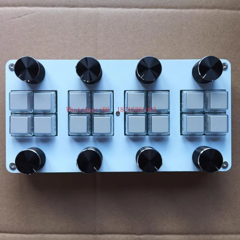 Limited Offer With 8 Switches And 8 Damping Knobs For DAW Software - No Driver Required, USB-C MIDI CC Controller
