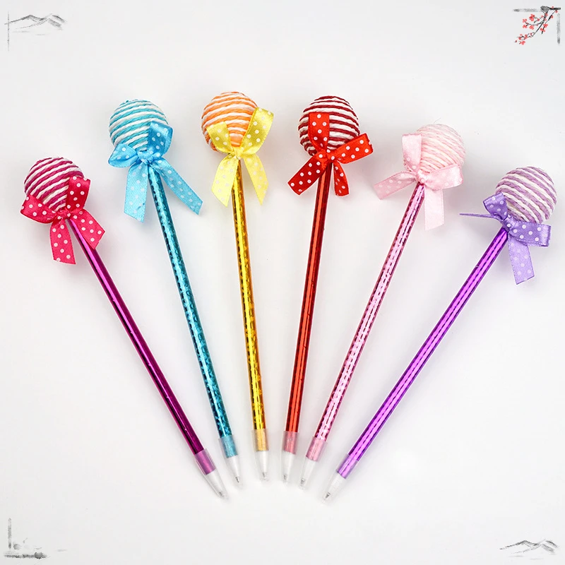 48 Pcs Lollipop Ballpoint Pens Cute Neutral Pens for Office Supplies Perfect Creative Gift for Office and Learning