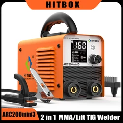 HITBOX Mini Handheld Welding Machine Portable Inverter ARC Welder IGBT Digital Display MMA Electric Soldering Equipment 220V