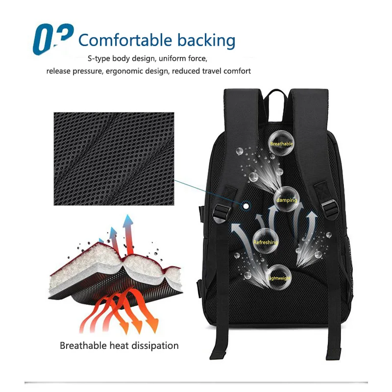Large-capacity camera waterproof backpack, tripod bag, digital single-lens reflex camera backpack, suitable for most cameras.