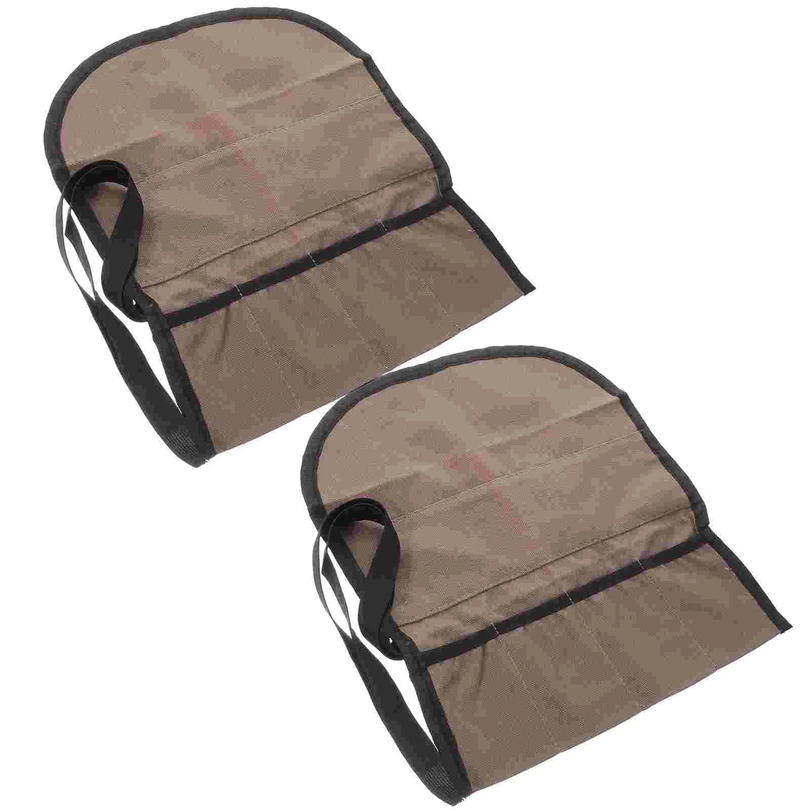 2 Pcs Tool Pouch Storage Bag Utility Bags Small for Tools Chisel Canvas Organizer Heavy Duty