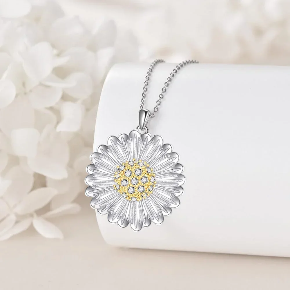 Fashion1pc Fashion and Delicate Daisy Necklace, Versatile and Easy-to-wear, Combine Well with Any OutfitAnniversary Party Gifts,