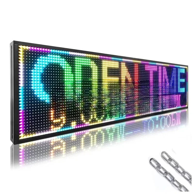 Light emitting diode programmable outdoor mobile information signs