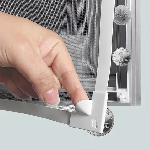 Magnetic Window Mosquito Net DIY Mesh Tulle Invisible Screen Curtain Customize Anti Insect Fly Flies Net，lock buckle