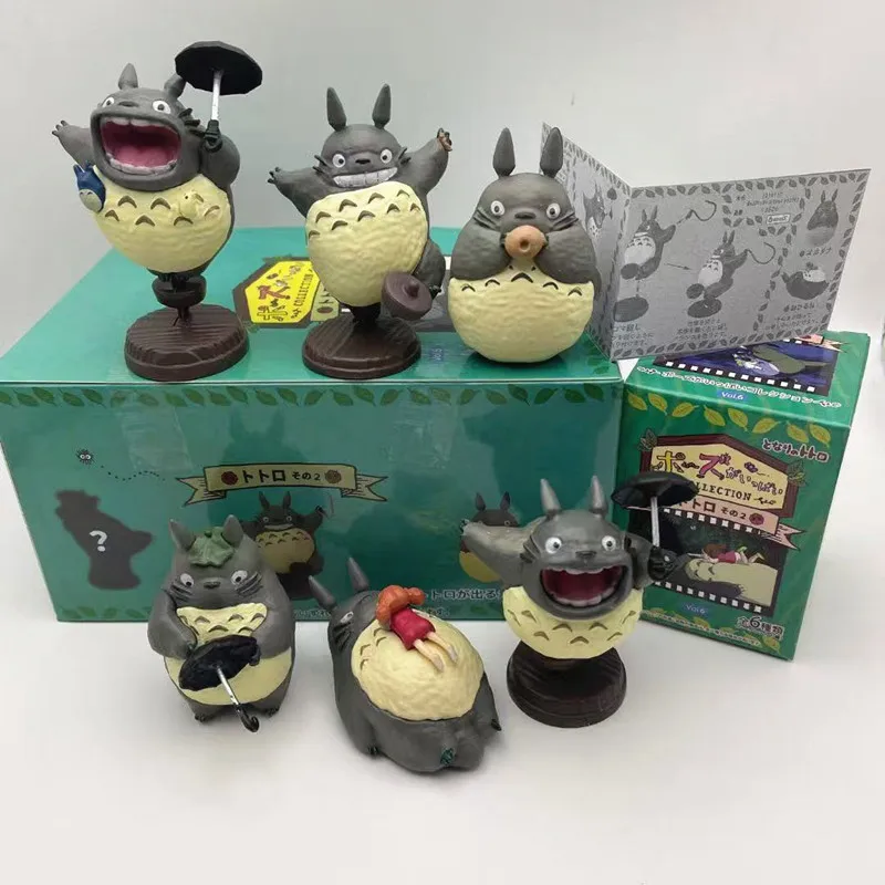 

Новый Хаяо Миядзаки аниме периферийные устройства Тоторо сюрприз слепая коробка настольный орнамент фигурка кукла игрушка модель украшение подарок на день рождения
