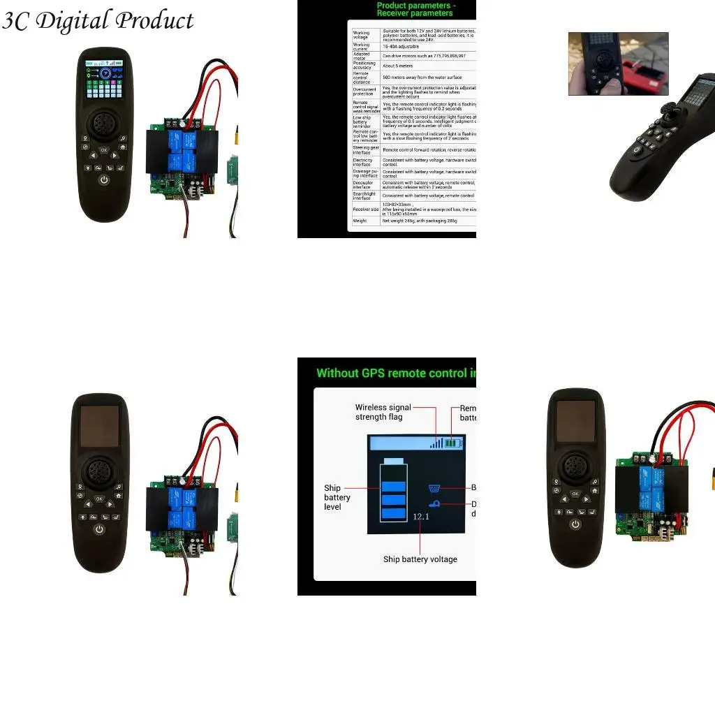 RX40G موثوقة حل التحكم اللاسلكي اللاسلكي الموثوق بيد 12 فولت 24V مناسب لقطر أوعية القوات القوية Q84A