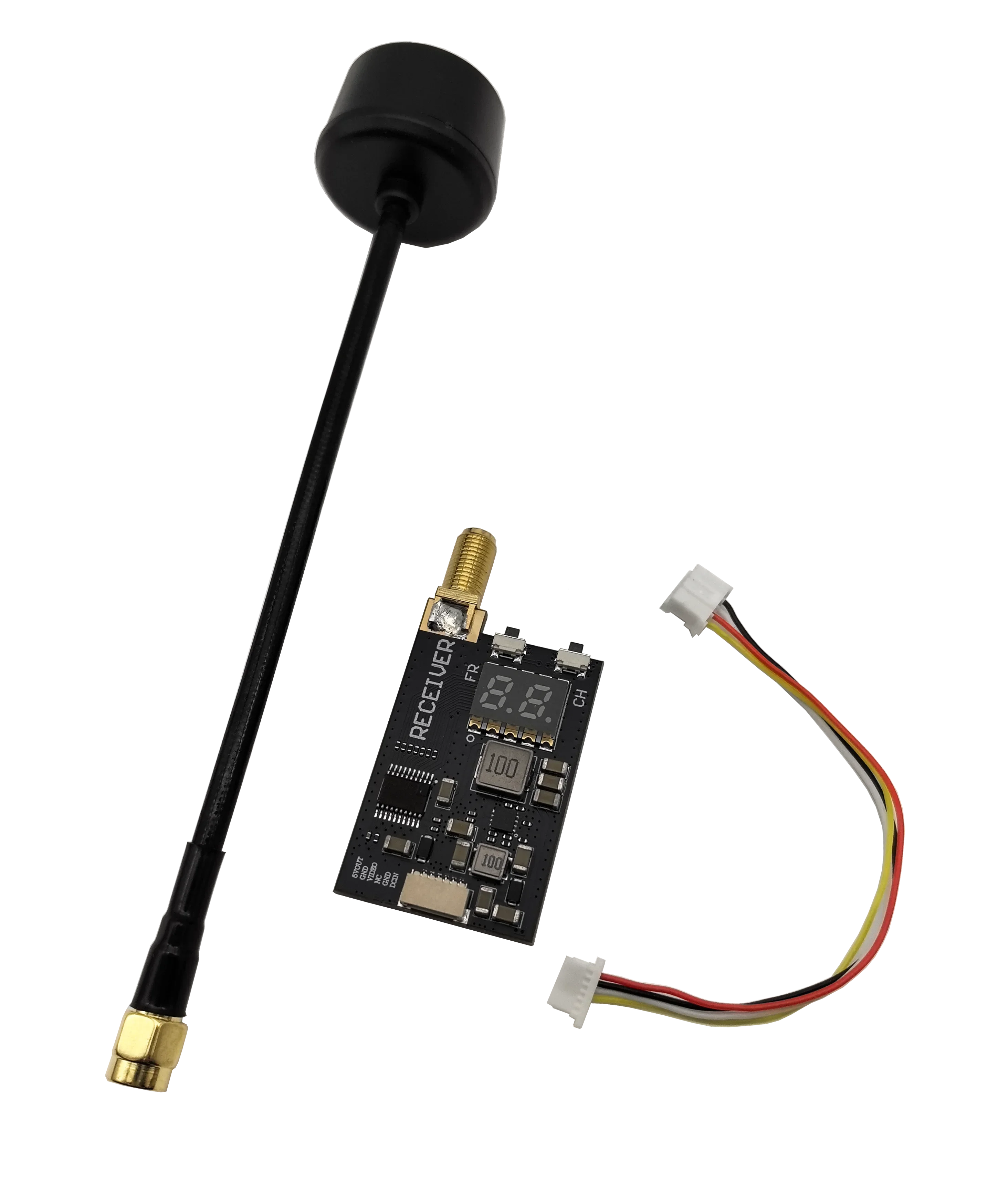 SmCpFlytoFPV F6 3.3G 64CH VRX FPV Wireless Video Receiver Frequency Support Range 3060-3500MHz