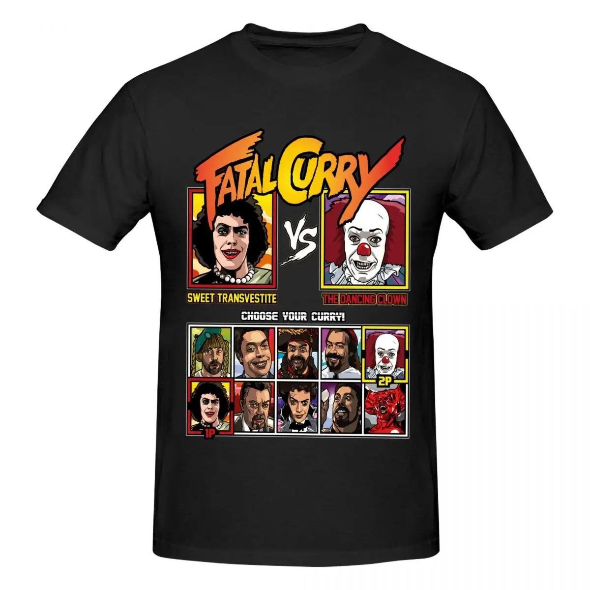Men Tim Curry RIP Awesome T Shirt Streetwear Cotton Tee Shirt