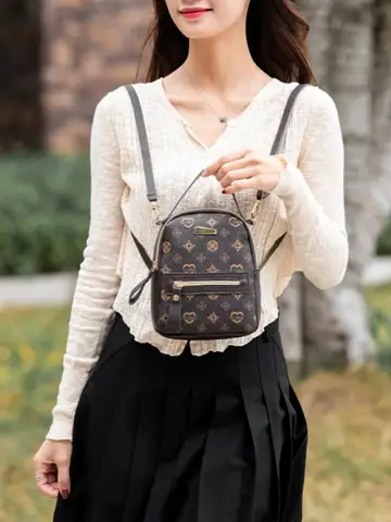 Flower backpack 2022 ladies bag fashion backpack women's bag bag women's fresh and sweet student school bag