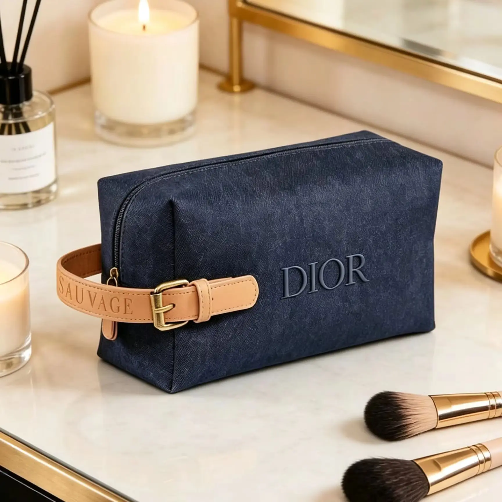 christian-dior-dior’s-bag-elegant-navy-blue-genuine-leather-beauty-bag-with-detachable-shoulder-strap-high-end-portable-travel-w