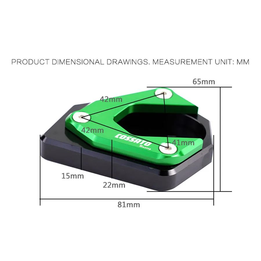 USERX-accesorios universales para motocicleta, soporte lateral para agrandar el reposapiés y almohadillas para los pies, Qianjiang SAI450, alta calidad