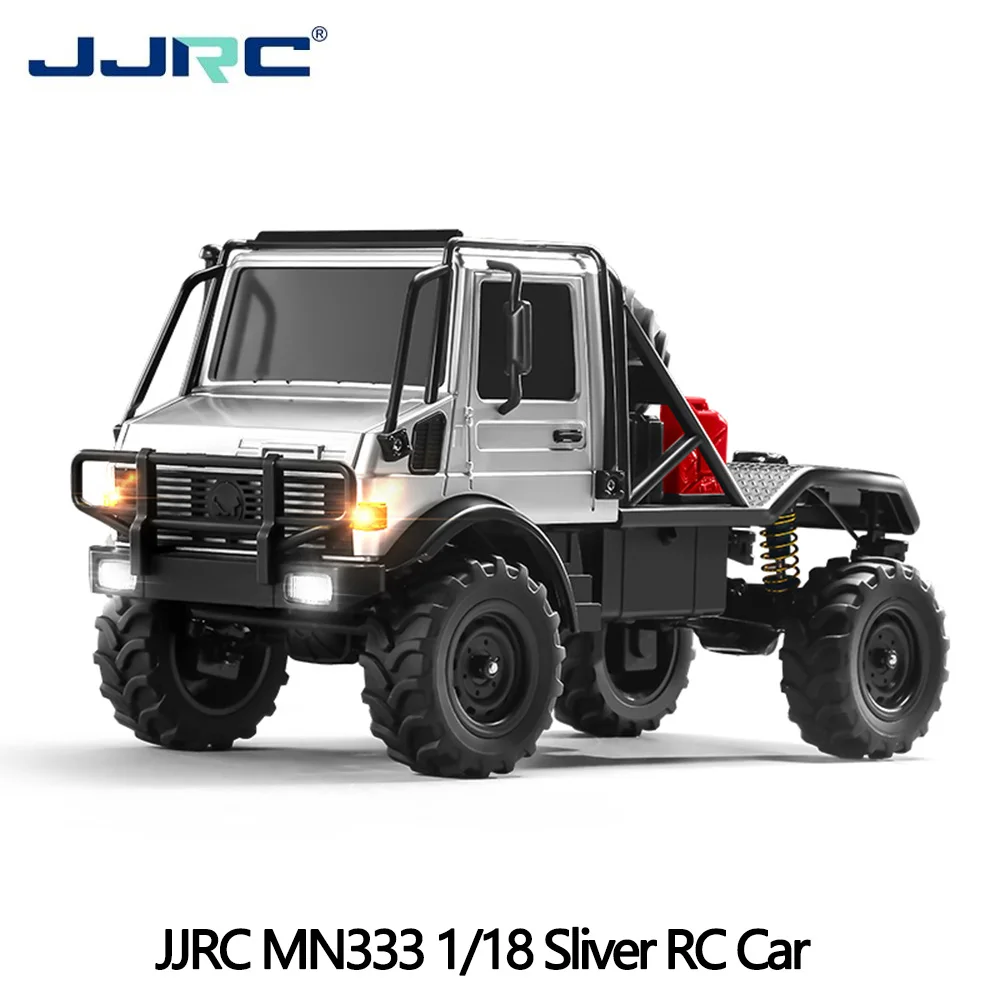 JJRC MN333 1/18 Schaal 4WD RC Klimvoertuig met Terreinvermogen Schokdempersysteem Licht metalen voorkant